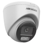 ColorVu, Dual Light - Camera analog 2MP, lentila 2.8mm, IR 40m, WL 40m, TVI/AHD/CVI/CVBS, Mic., IP67 - HIKVISION DS-2CE72DF0T-LF