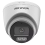 ColorVu, Dual Light - Camera analog 2MP, lentila 2.8mm, IR 40m, WL 40m, TVI/AHD/CVI/CVBS, Mic., IP67 - HIKVISION DS-2CE72DF0T-LF