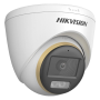 ColorVu, Dual Light - Camera analog 2MP, lentila 2.8mm, IR 40m, WL 40m, TVI/AHD/CVI/CVBS, Mic. - HIKVISION DS-2CE72DF3T-LFS-2.8m