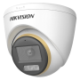 ColorVu, Dual Light - Camera analog 2MP, lentila 2.8mm, IR 40m, WL 40m, TVI/AHD/CVI/CVBS, Mic. - HIKVISION DS-2CE72DF3T-LFS-2.8m