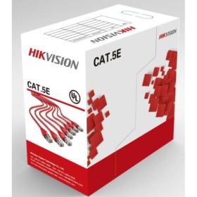 Cablu U/UTP cat. 5E Hikvision, DS-1LN5E-S, 4x24AWG, material cupru integral, ANSI/TIA-568-C.2 PVC, cutie 305 metri. HIKVISION - 