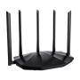 Router Wi-Fi 6, DualBand 2.4Ghz/5GHz, 300+1201Mbps, 5x6dBi, 4 porturi Gigabit - TENDA TND-RX2-PRO TENDA - 1