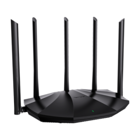 Router Wi-Fi 6, DualBand 2.4Ghz/5GHz, 300+1201Mbps, 5x6dBi, 4 porturi Gigabit - TENDA TND-RX2-PRO TENDA - 1