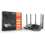 Router Wi-Fi 6e, AX5700 TriBand 2.4/5GHz/6GHz, 861+2402+2402 Mbps,  5x6dBi, 4 x Gigabit - TENDA TND-TX27-PRO TENDA - 4