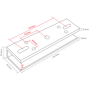 Suport U pt. montaj electromagnet CSE-180P-(S) pe usi din sticla CSE-180P-U CSAccess - 4