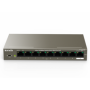 Switch 8 porturi PoE, 1 port uplink RJ45, 10/100Mbps - TENDA TND-TEF1109P-8-63W TENDA - 1