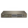 Switch 16 porturi PoE 10/100 Mbps, 2 port RJ45 Gigabit, 1 port SFP Gigabit - TENDA TND-TEF1118P-16-150W-V30 TENDA - 2