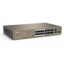 Switch 16 porturi PoE 10/100 Mbps, 2 port RJ45 Gigabit, 1 port SFP Gigabit - TENDA TND-TEF1118P-16-150W-V30 TENDA - 3