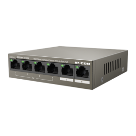 Switch 4 porturi Gigabit PoE+, 2 porturi RJ45 Gigabit, 58W, Management - IP-COM G2206P-4-63W IP-COM - 1