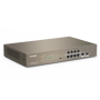 Switch 8 porturi PoE Gigabit, 1 port consola, 1 port SFP Gigabit, management - TENDA TND-TEG5310P-8-150W TENDA - 1