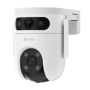 Camera IP WI-Fi Pan&Tilt, Dual 2K, Audio bidirectional, SDcard, distanta IR 30m, color 24/7 - EZVIZ CS-H9c-3MP(DL) EZVIZ - 1