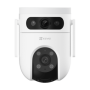 Camera IP WI-Fi Pan&Tilt, Dual 2K, Audio bidirectional, SDcard, distanta IR 30m, color 24/7 - EZVIZ CS-H9c-3MP(DL) EZVIZ - 3