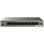 Switch 8 porturi Gigabit PoE, 1 port Uplink Gigabit, 1 port SFP Uplink Gigabit - Tenda TND-TEG1110PF-8-102W TENDA - 1