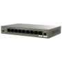 Switch 8 porturi Gigabit PoE, 1 port Uplink Gigabit, 1 port SFP Uplink Gigabit - Tenda TND-TEG1110PF-8-102W TENDA - 3