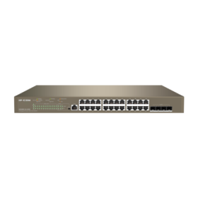 Switch 24 porturi PoE 1Gbps, 4 porturi SFP+ 10Gbps, L3 Cloud Management - IP-COM G5328XP-24-410W IP-COM - 1