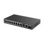 Switch 8 porturi PoE, 2 porturi GE, 1 port SFP, Gigabit, Cloud Management - Ruijie RG-ES210GS-P Ruijie Networks - 3