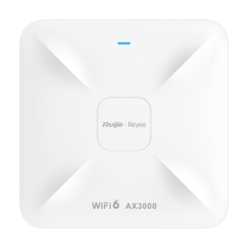 Access Point Wireless AX3000 Dual-Band, Wi-Fi 6, 1x RJ45 2.5G, 1x RJ45 1G, PoE IN, Cloud Management - Ruijie RG-RAP2260 Ruijie N