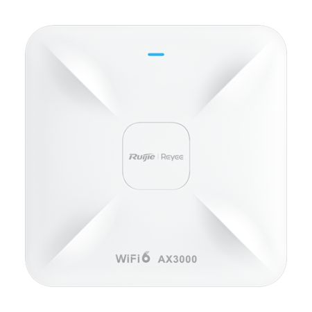 Access Point Wireless AX3000 Dual-Band, Wi-Fi 6, 1x RJ45 2.5G, 1x RJ45 1G, PoE IN, Cloud Management - Ruijie RG-RAP2260 Ruijie N