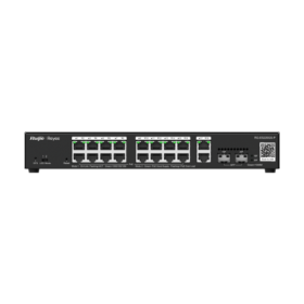 Switch 16 porturi PoE, 2 porturi GE, 2 porturi SFP, Gigabit, Cloud Management - Ruijie RG-ES220GS-P Ruijie Networks - 1