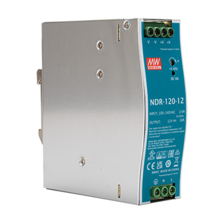 Sursa de alimentare in comutatie, 12V / 10A, sina DIN - MEAN WELL NDR-120-12 MeanWell - 1