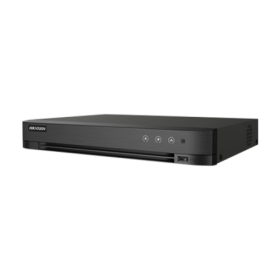 DVR 4 ch analog max. 4K, 4 ch IP max. 4K, AUDIO 'over coaxial', Alarma, 1U - HIKVISION iDS-7204HTHI-M1-S(4A+4/1ALM) HIKVISION - 