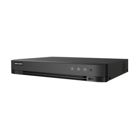 DVR 4 ch analog max. 4K, 4 ch IP max. 4K, AUDIO 'over coaxial', Alarma, 1U - HIKVISION iDS-7204HTHI-M1-S(4A+4/1ALM) HIKVISION - 